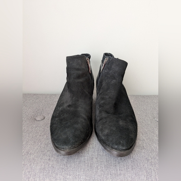 Aquatalia Farin Suede Weatherproof Ankle Boots – Black, Size 9 - Picture 3 of 13